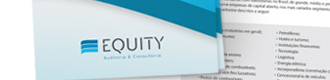 Marca e site da empresa Equity