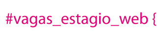 Vagas de estágio em webdesign