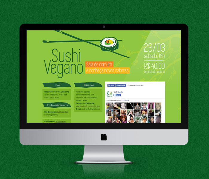 Hotsite Sushi Vegano | SVB